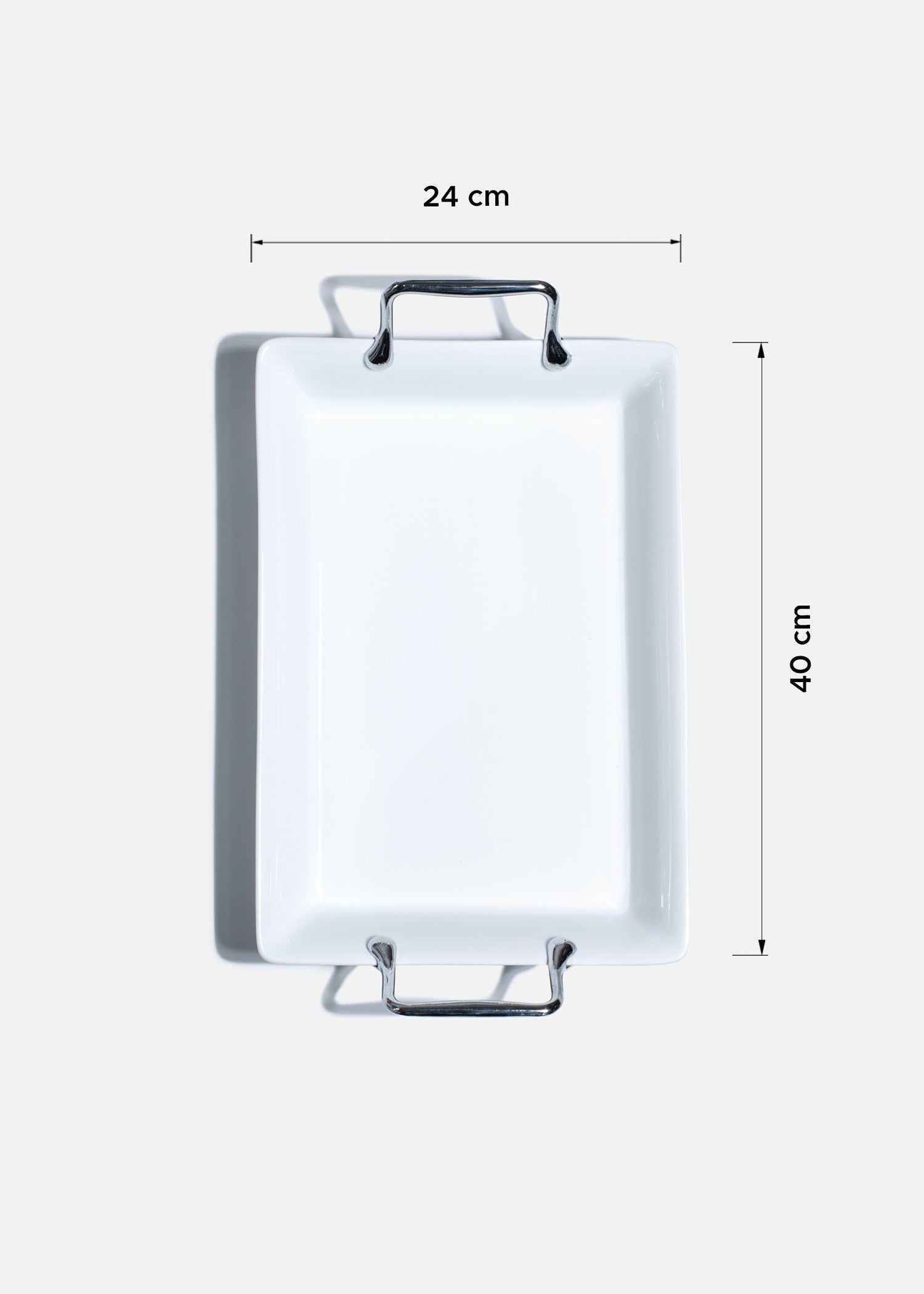 charola con asa blanca medidas maha