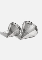 Coladores chinos de acero inoxidable plata 10" y 12"