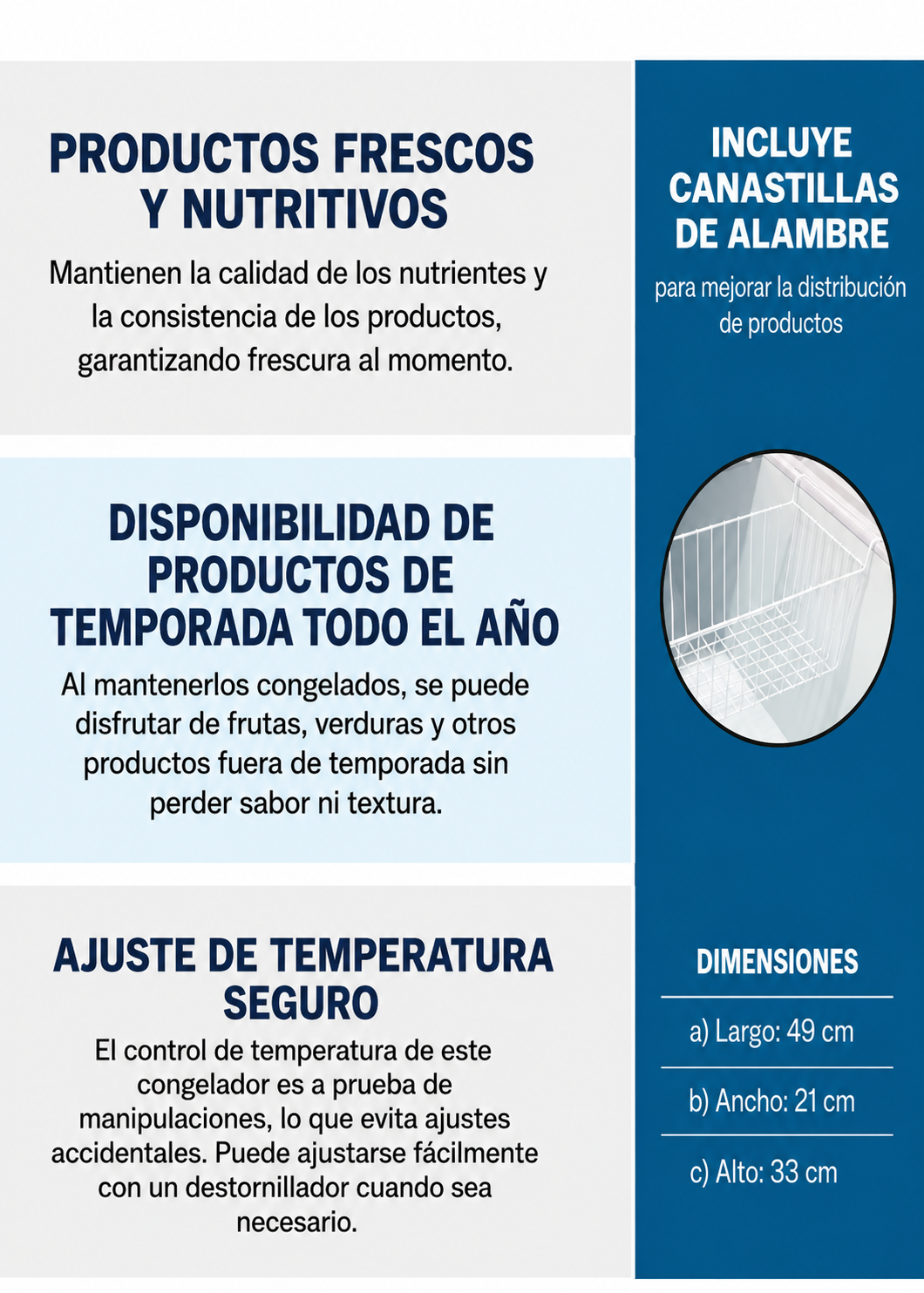 compra congelador industrial rhino en maha