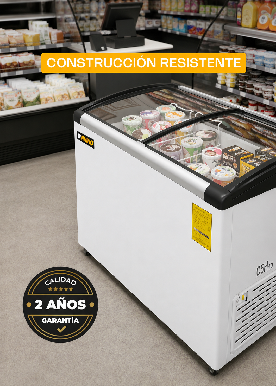 compra congelador industrial rhino en maha