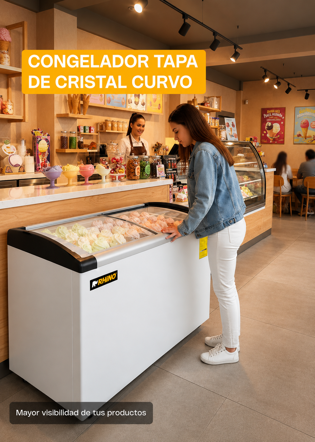 compra congelador industrial rhino en maha