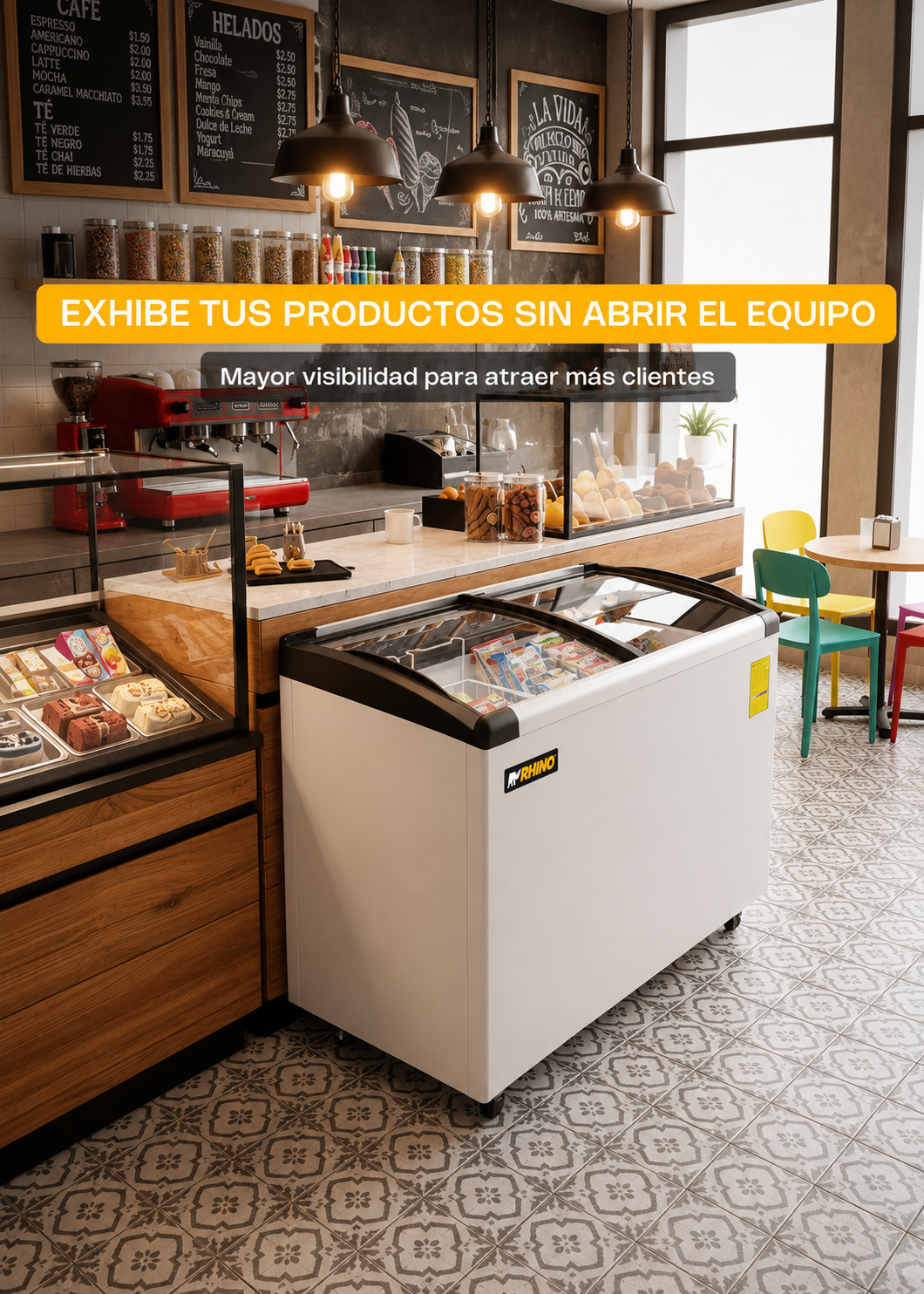compra congelador industrial rhino en maha
