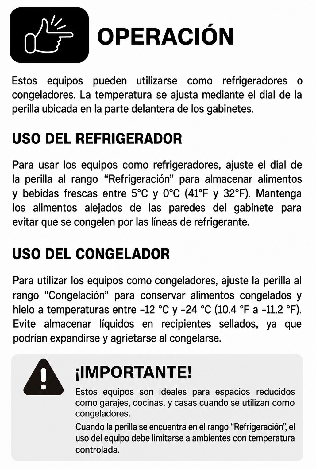 compra congelador industrial rhino en maha