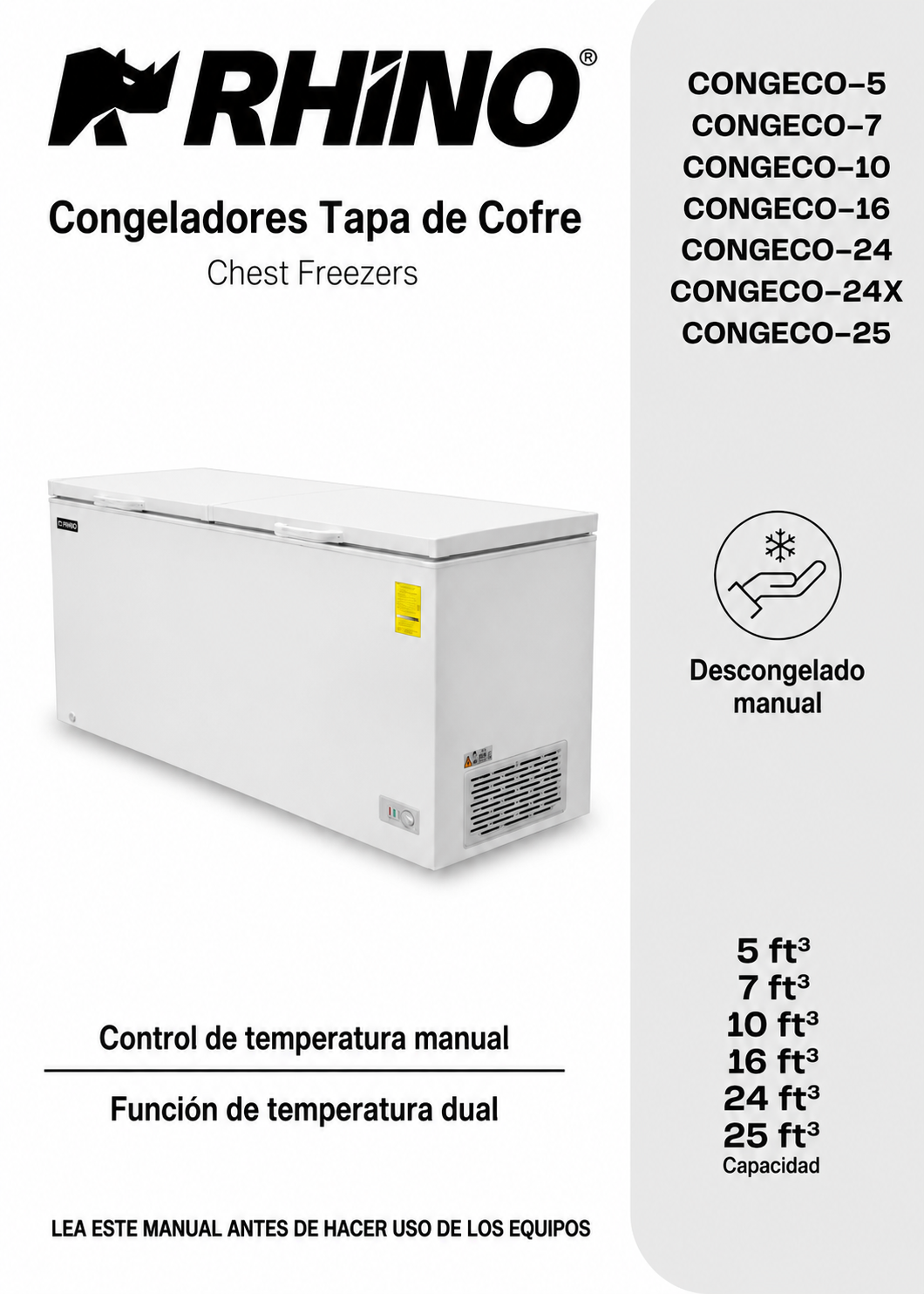 compra congelador industrial rhino en maha