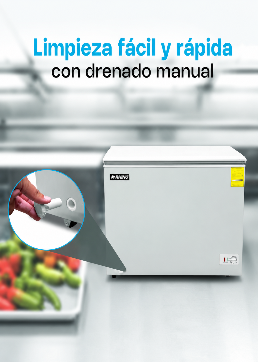 compra congelador industrial rhino en maha