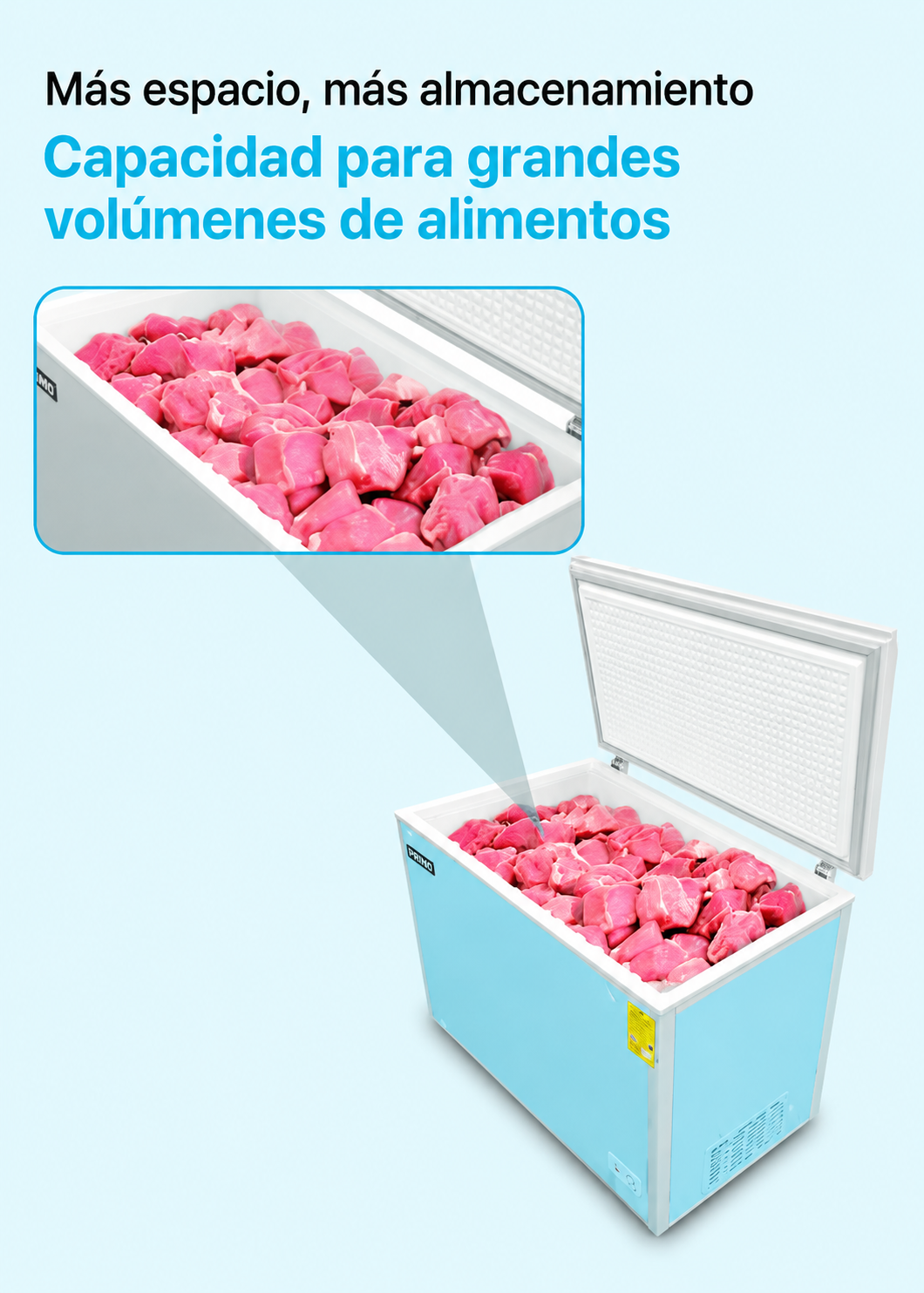 compra congelador industrial rhino en maha