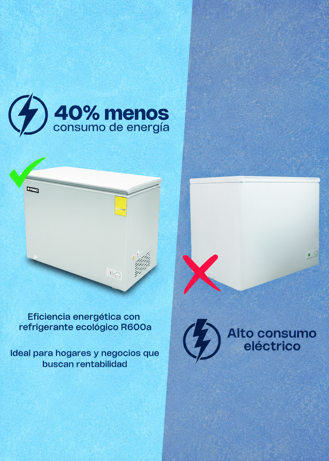 compra congelador industrial rhino en maha