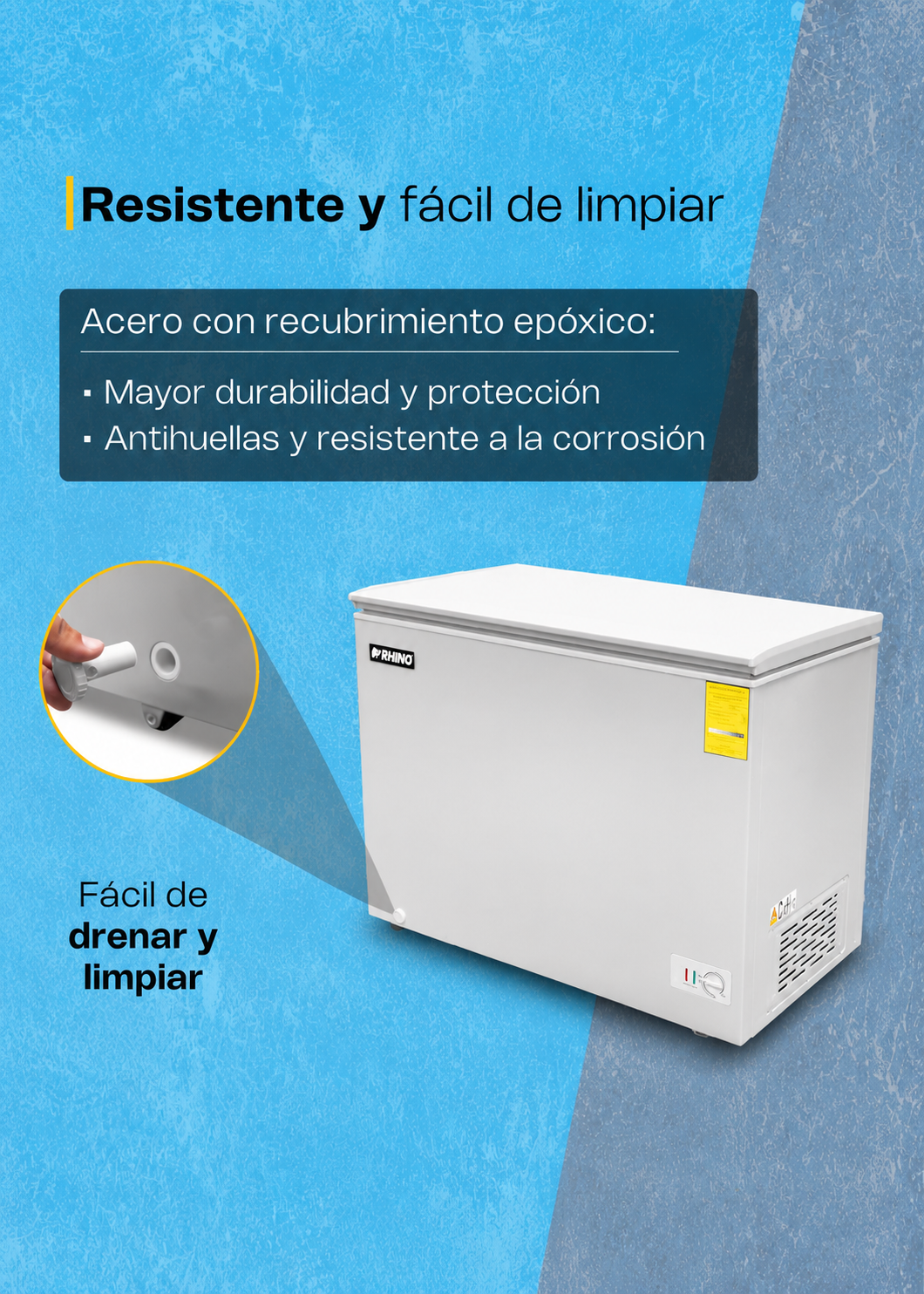 compra congelador industrial rhino en maha