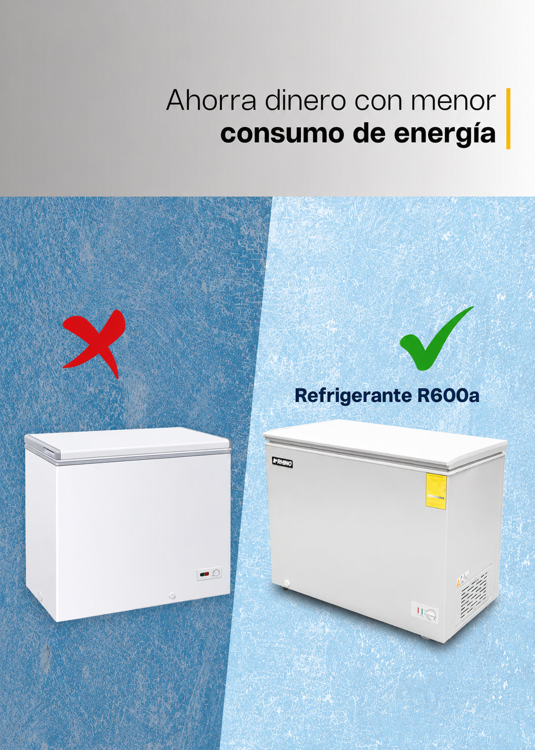 compra congelador industrial rhino en maha