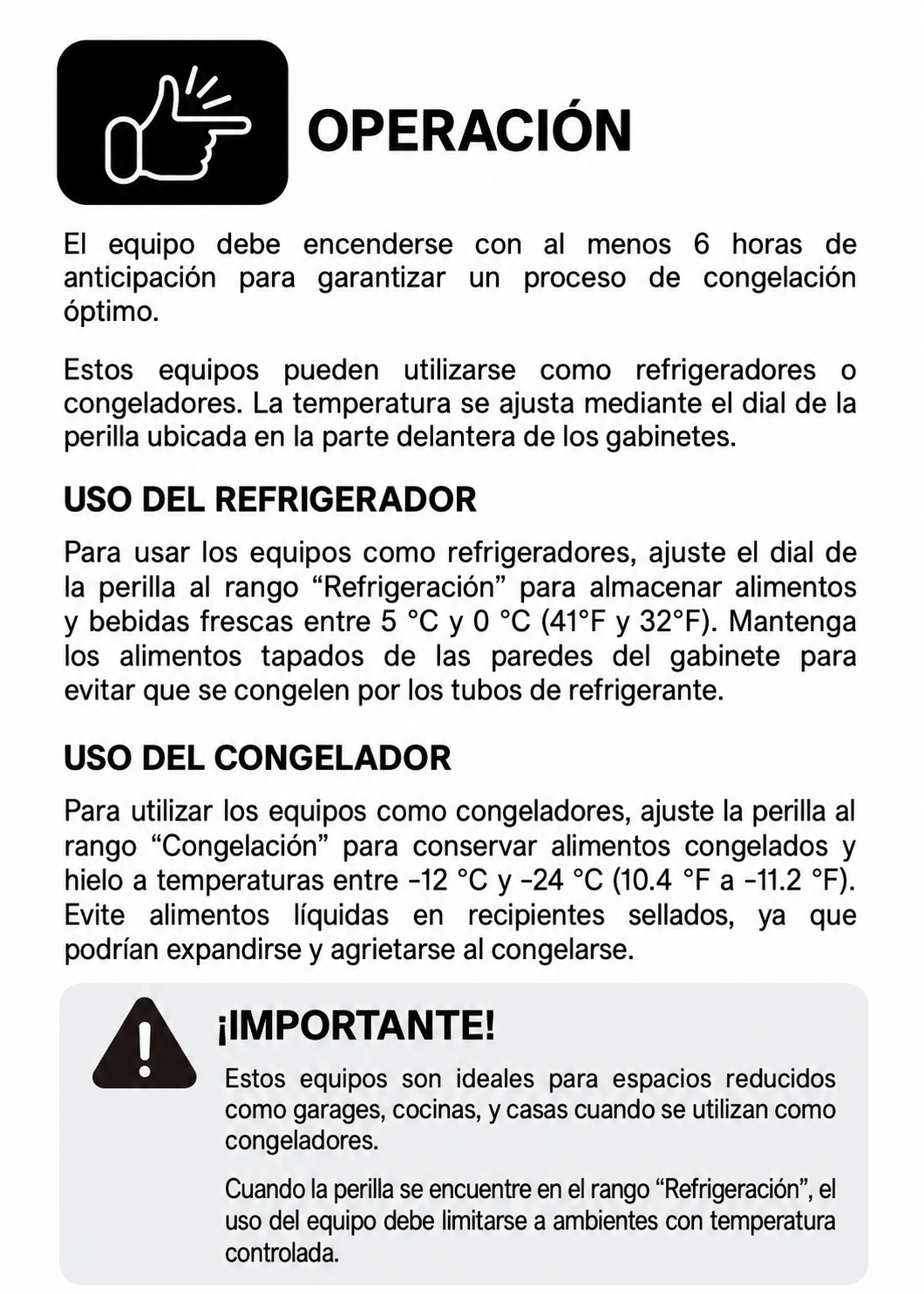 compra congelador industrial rhino en maha
