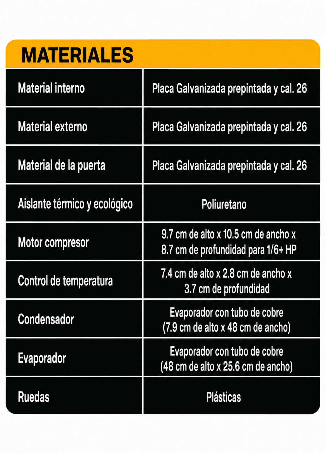 compra congelador industrial rhino en maha