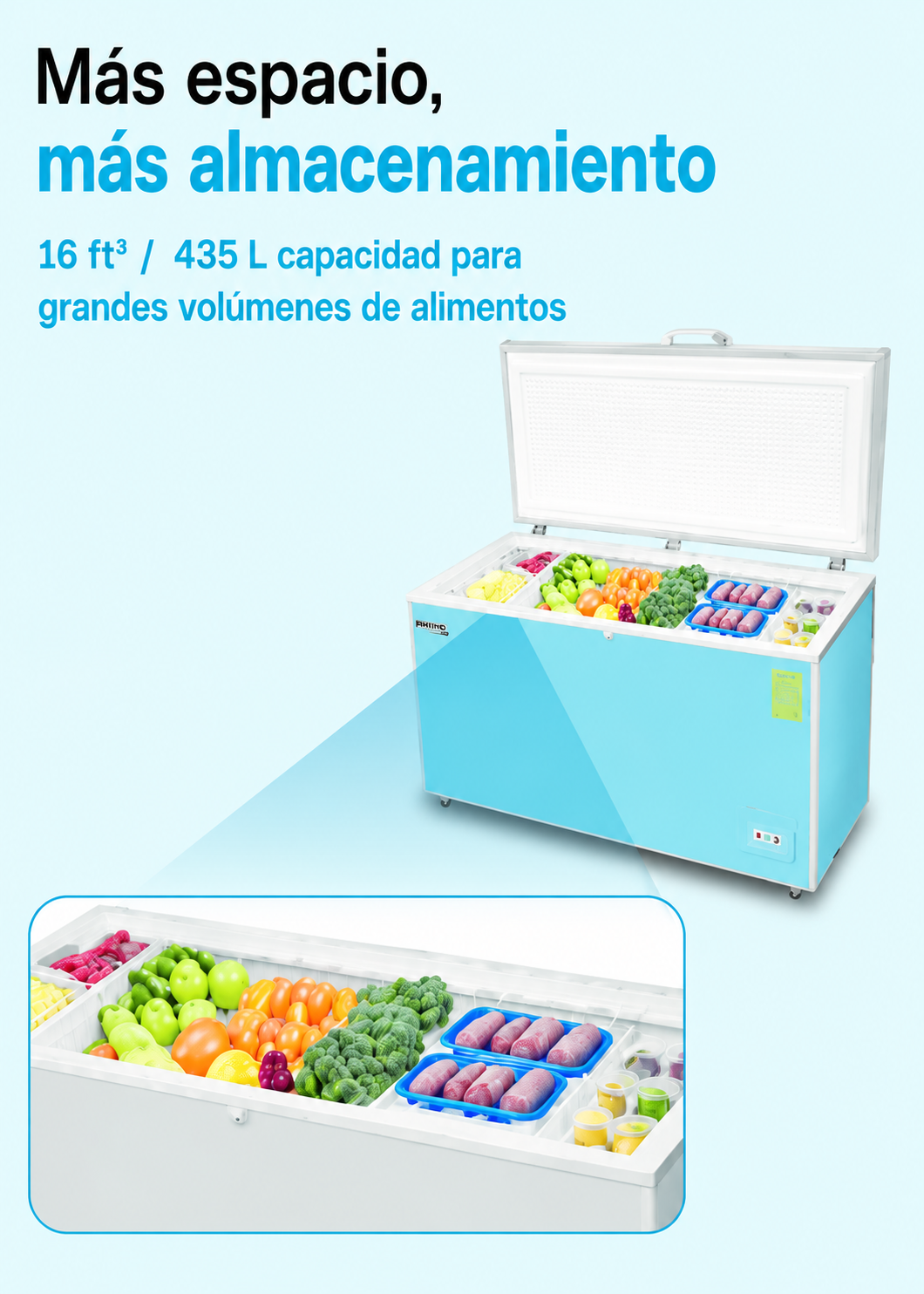 compra congelador industrial rhino en maha