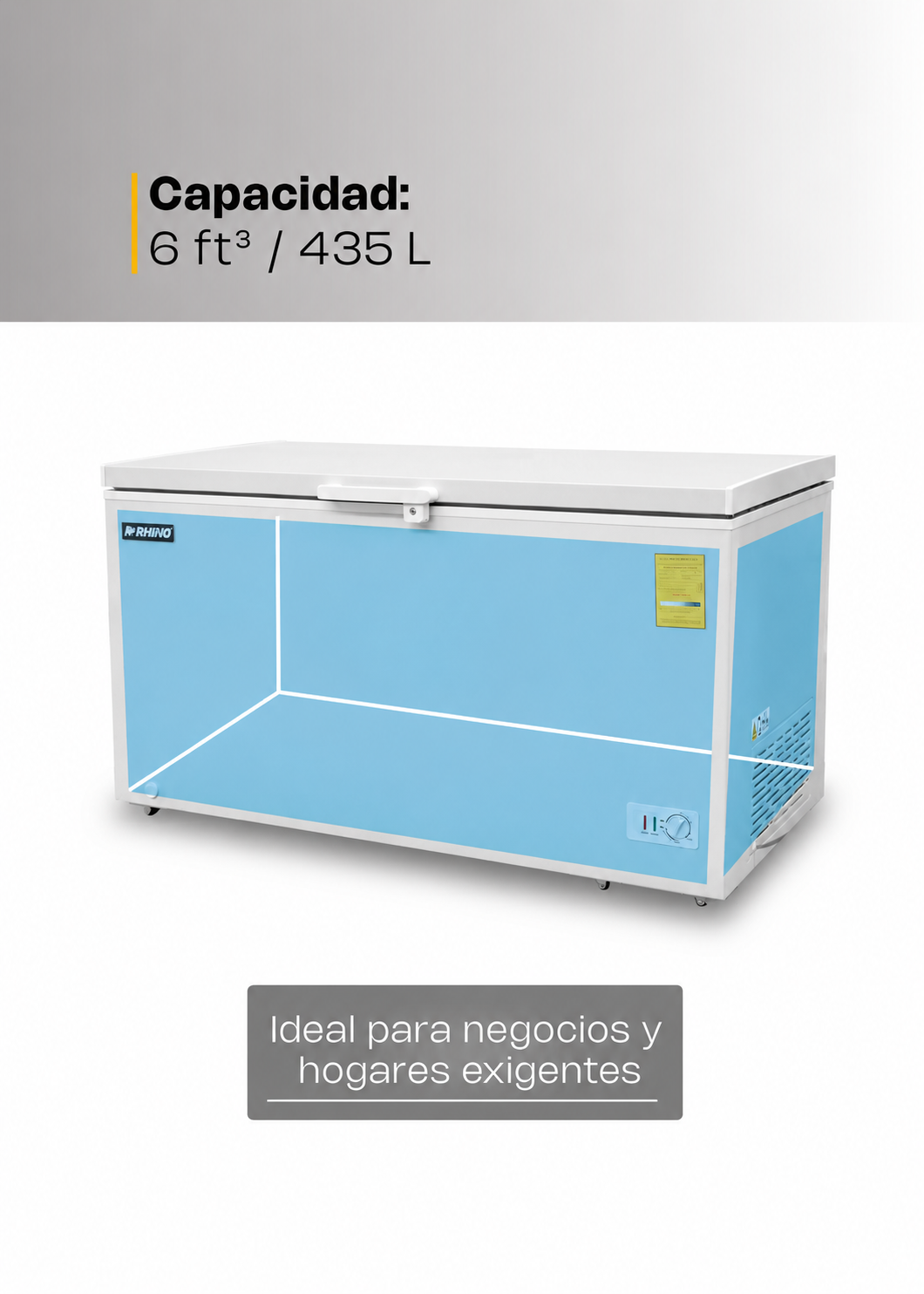 compra congelador industrial rhino en maha