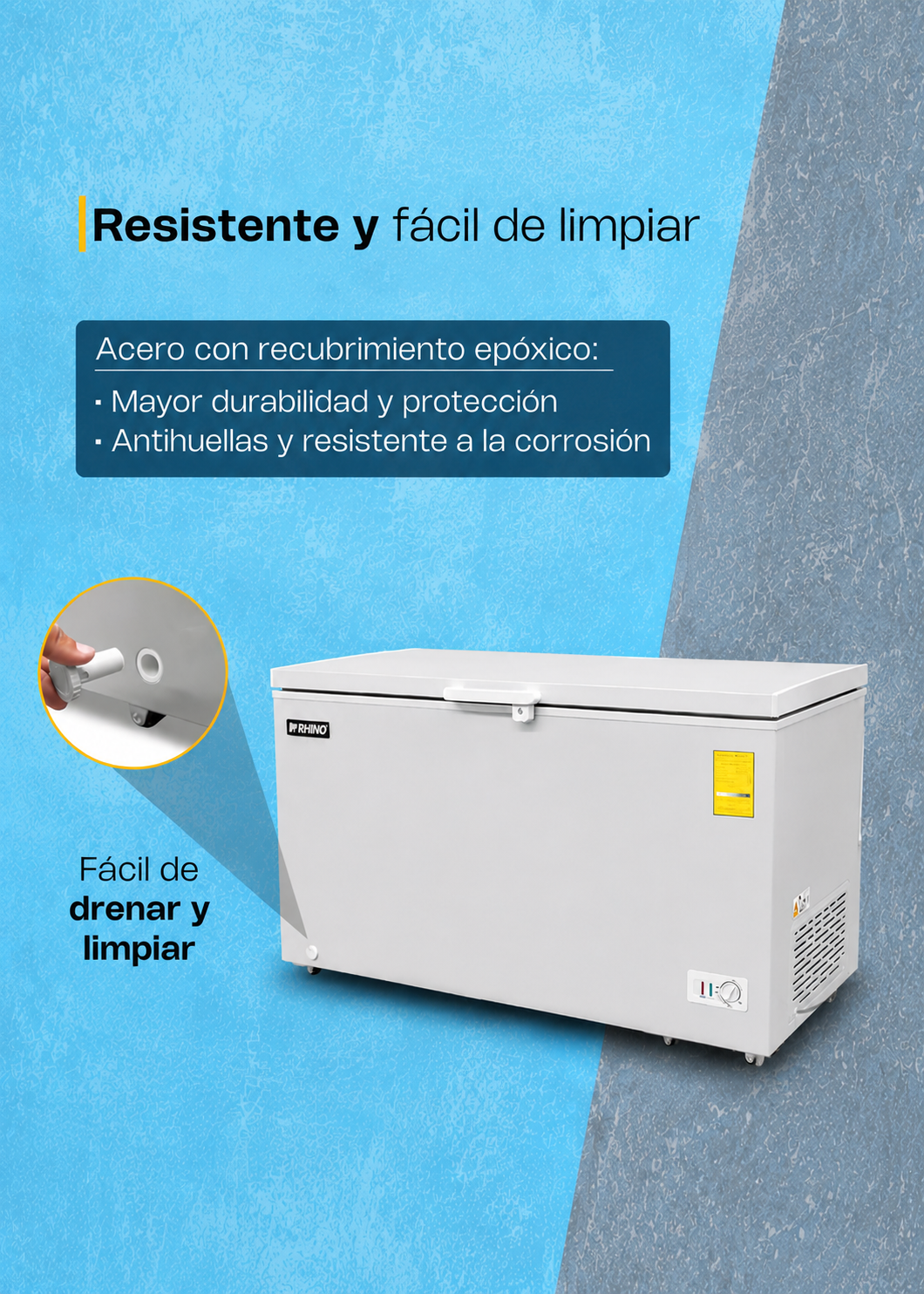 compra congelador industrial rhino en maha