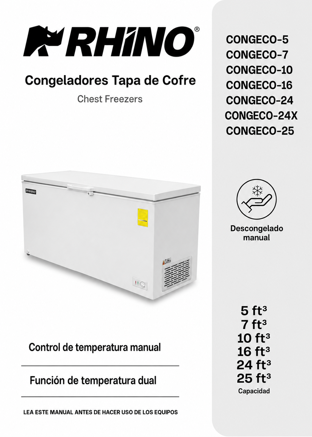compra congelador industrial rhino en maha 