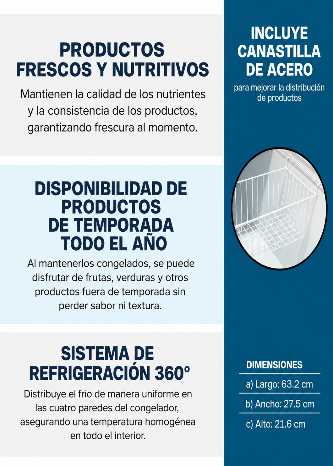 compra congelador industrial rhino en maha 