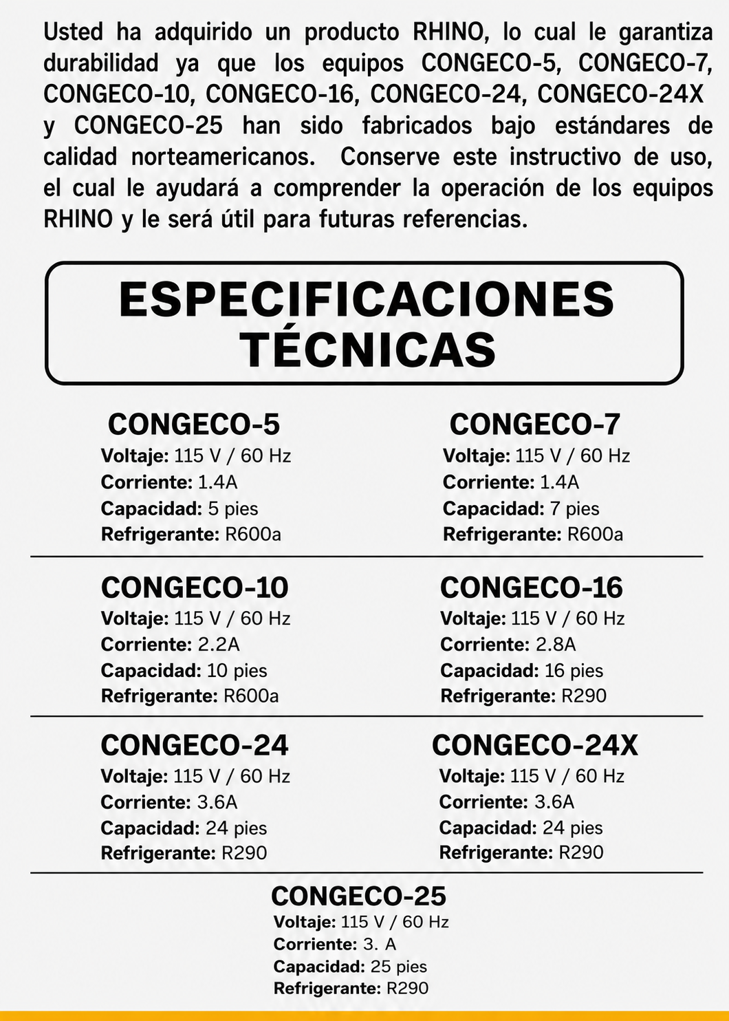 compra congelador industrial rhino en maha 