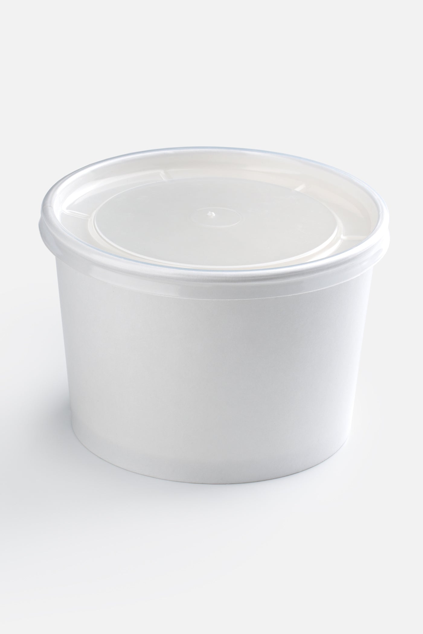 Contenedores para comida de papel blanco para alimentos fríos y calientes 32 y 16 oz. Premium
