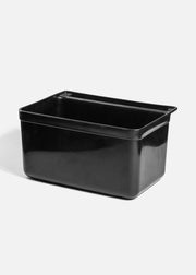 Contenedor grande para carro de servicio de plástico negro 13.5 L