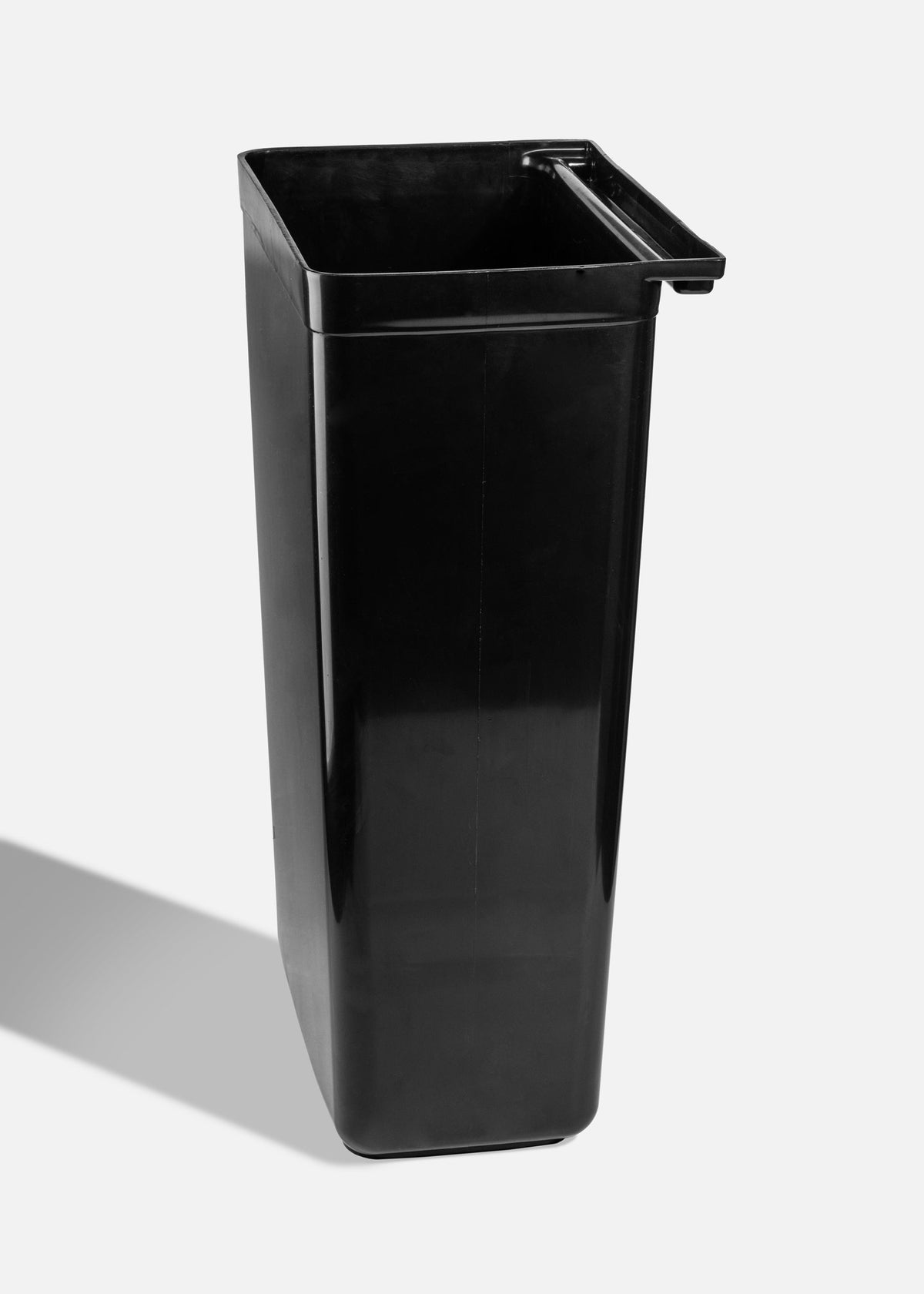 Contenedor grande para carro de servicio de plÃ¡stico negro 42.4 L