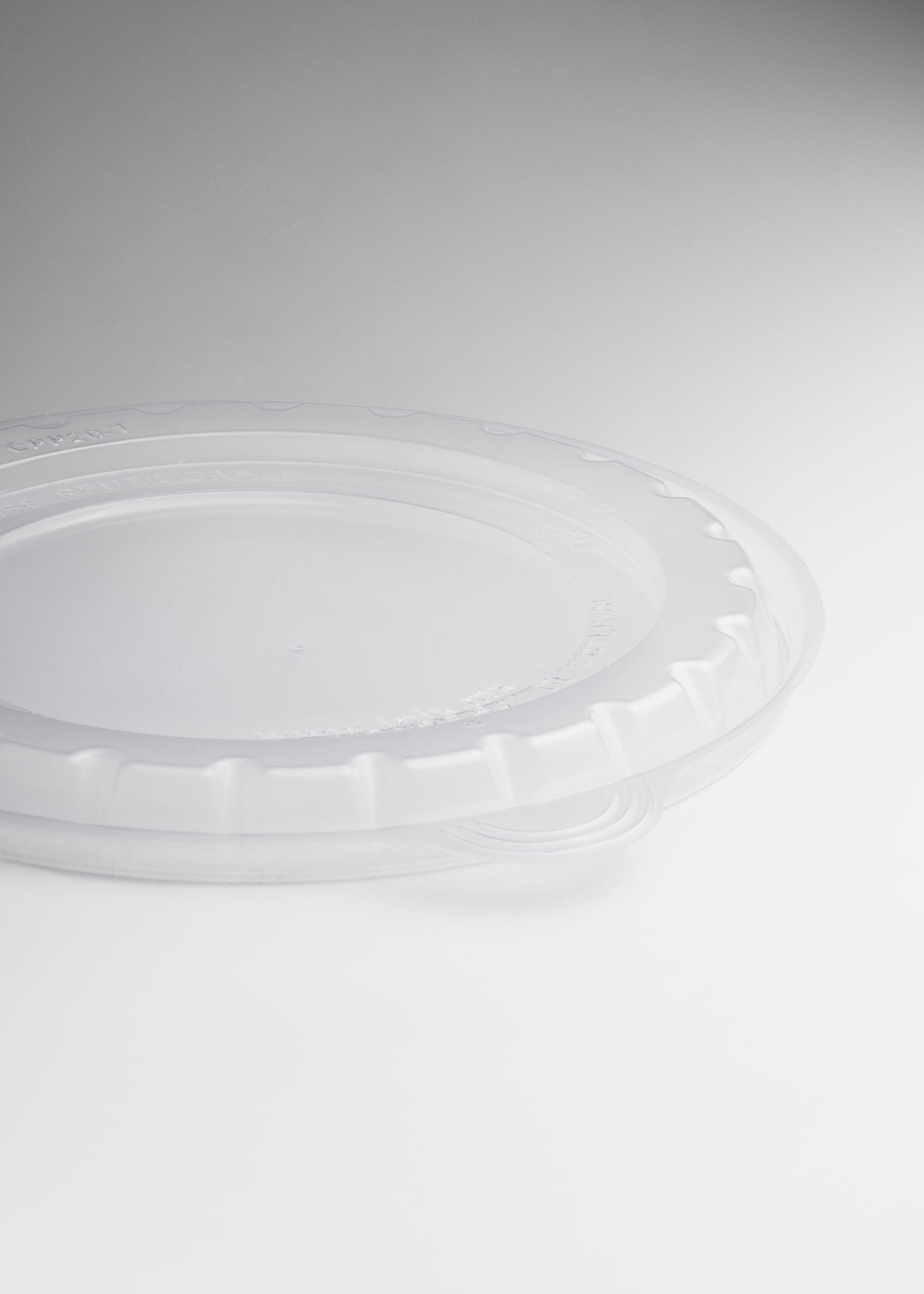Contenedor hermético para alimentos desechable redondo de plástico diámetro 18.2 cm, alto 4.6 cm, 700 ml / 23 oz