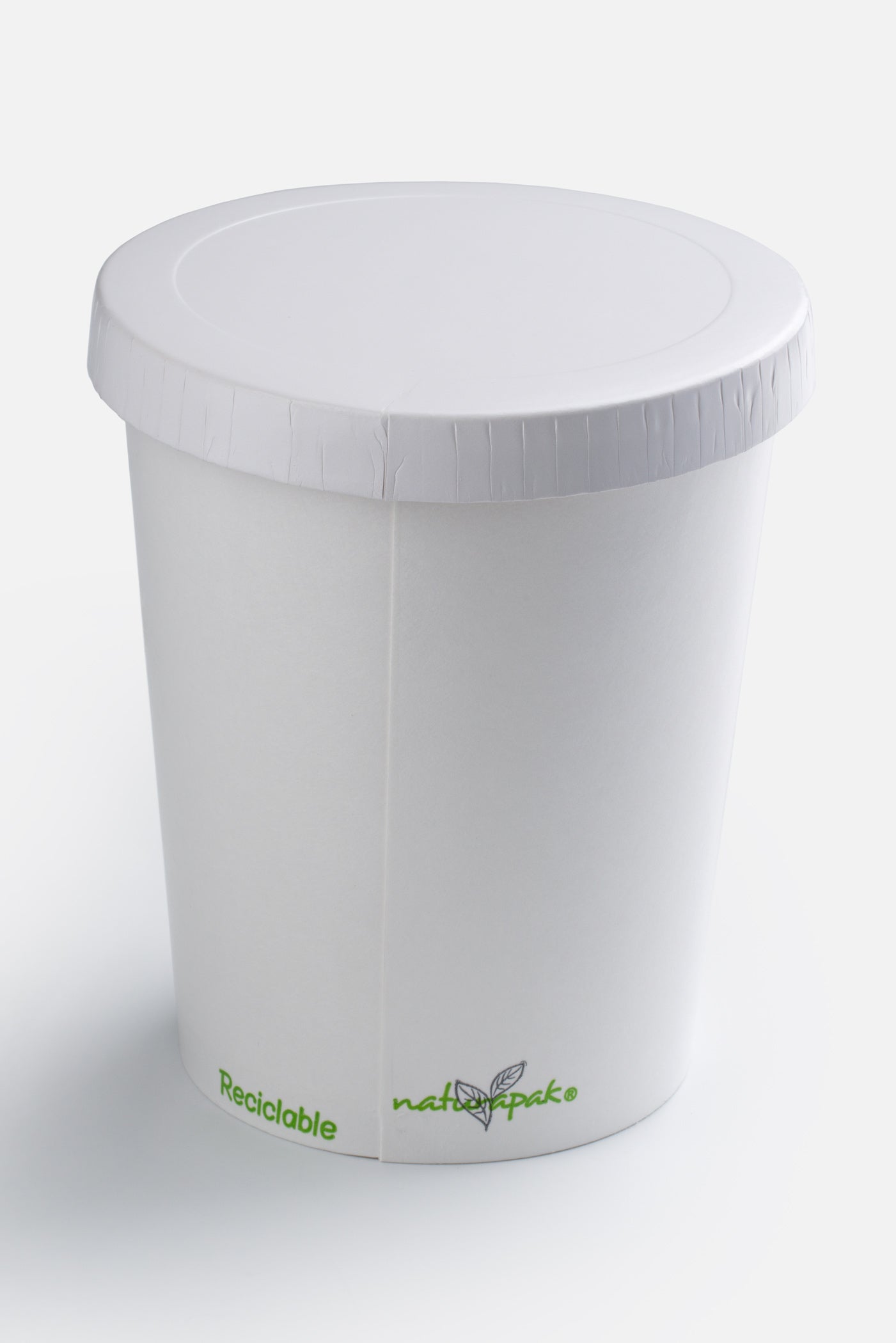 Contenedores para comida de papel blanco para alimentos fríos y calientes 32 y 16 oz. Premium
