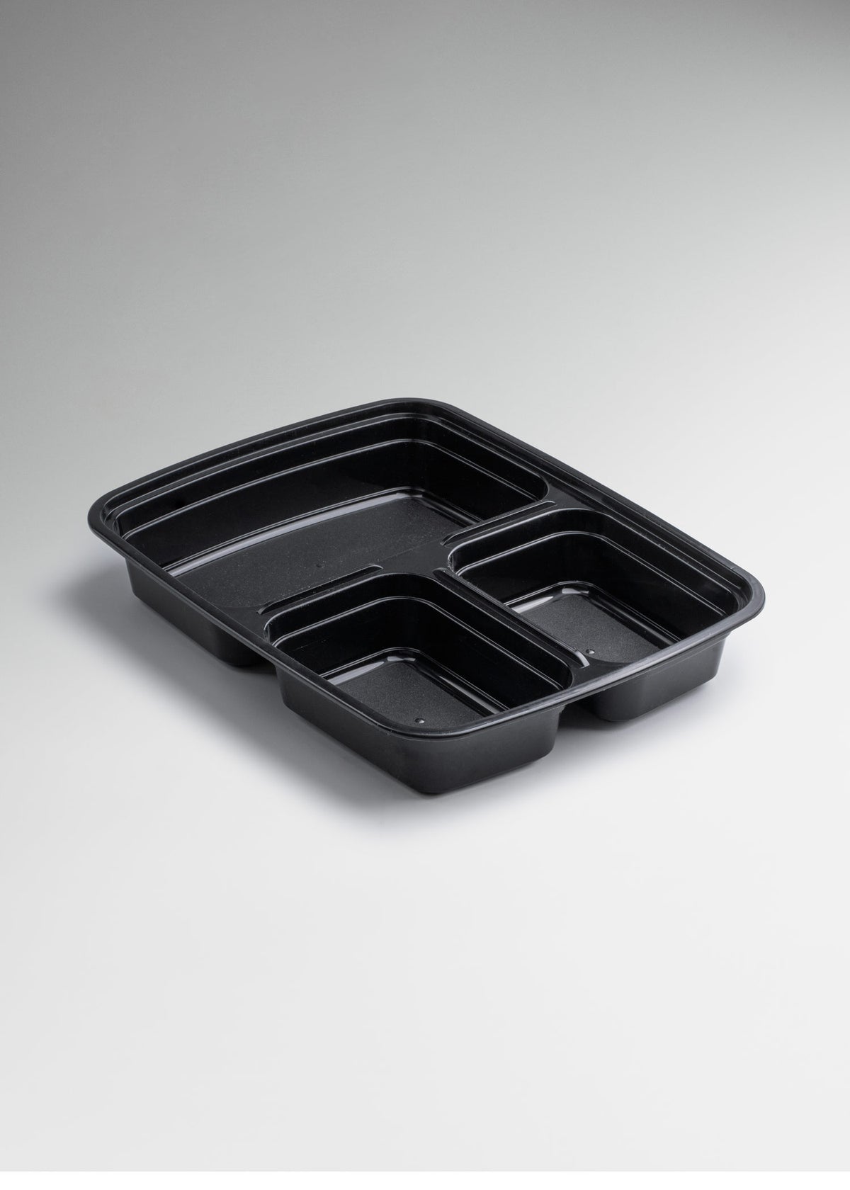 Contenedor de alimentos rectangular con tapa transparente para restaurantes