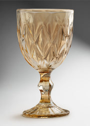 Copa de vidrio elegante para vino y coctelería dorada Diamond 325 ml — imagen de producto