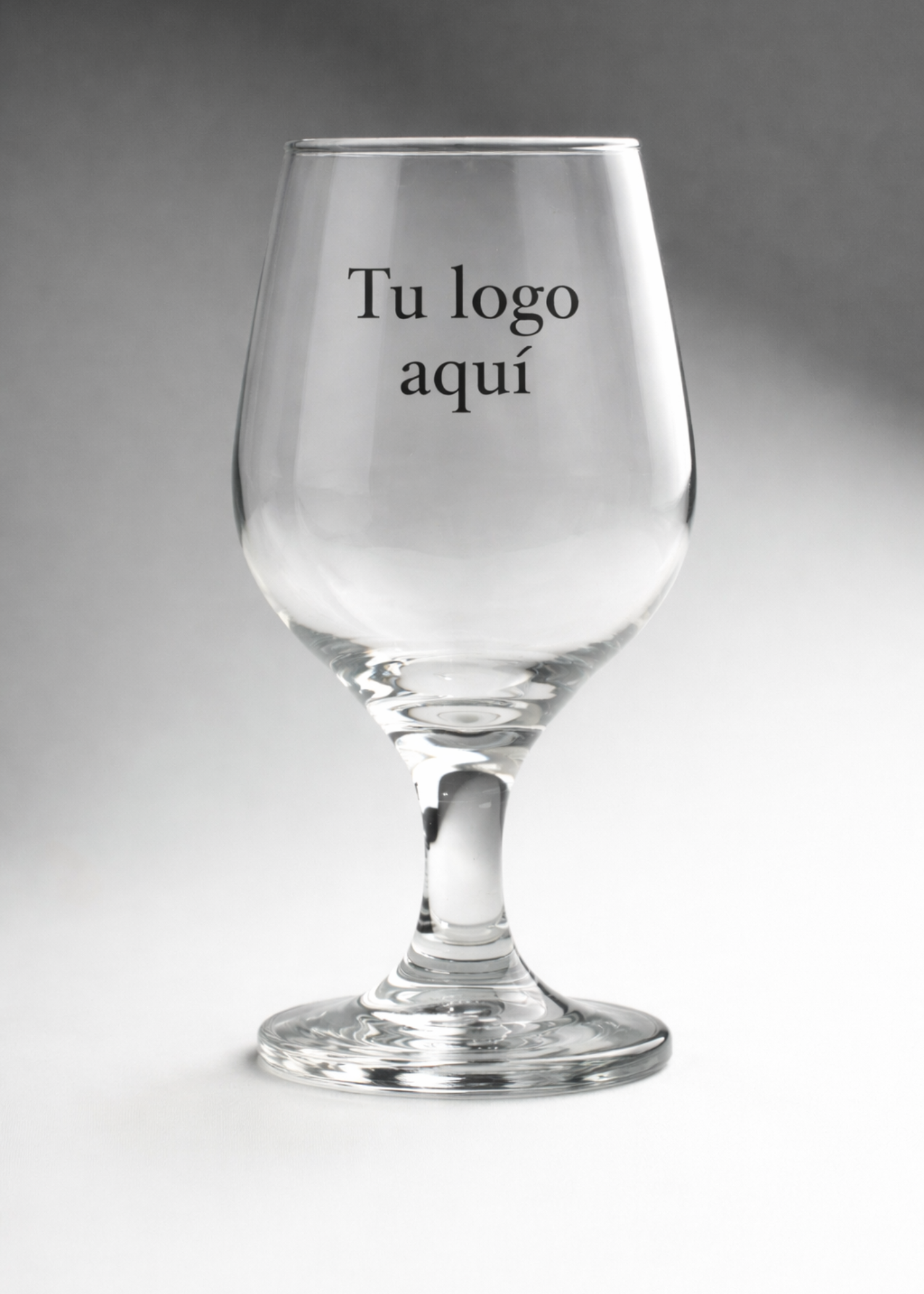 Copa para cerveza de vidrio transparente personalizada Toscana 370 ml
