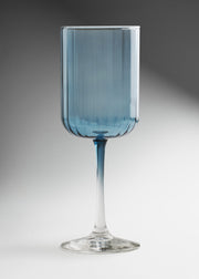Copa para cóctel de vidrio azul Linear Zafiro 399 ml