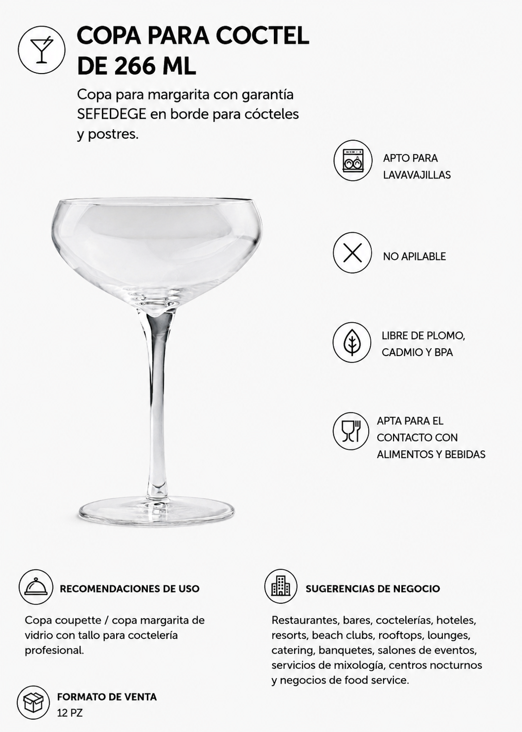 Detalle del cáliz curvo de la copa Citation Gourmet