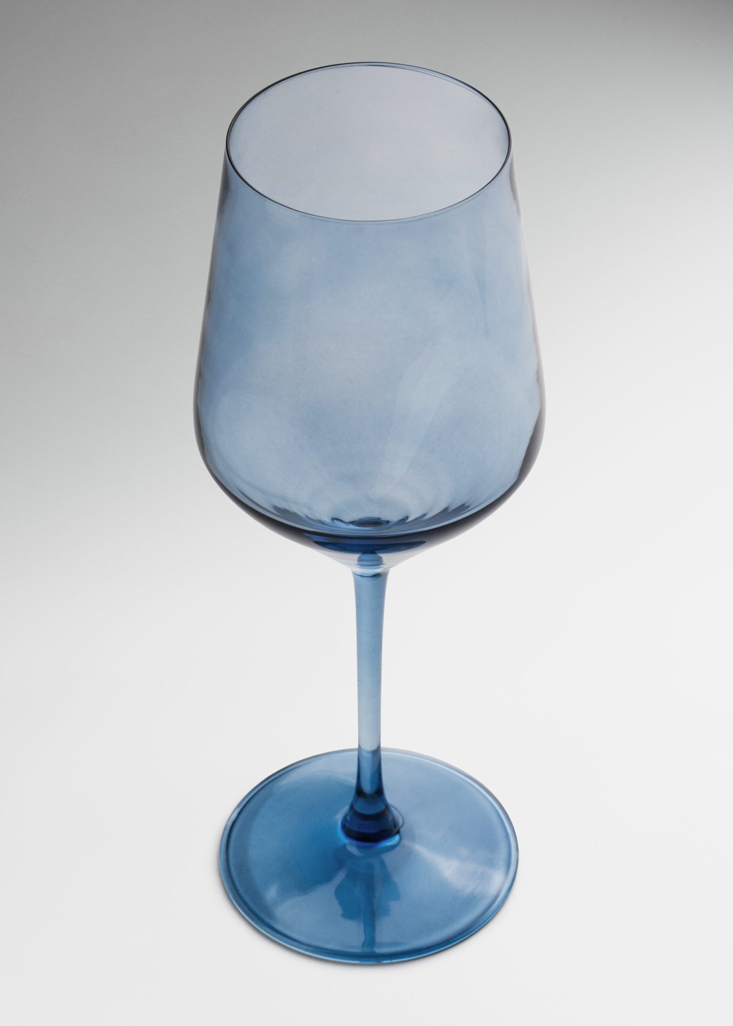 Copa elegante para coctelería premium de cristal pintado azul Mencía 505 ml