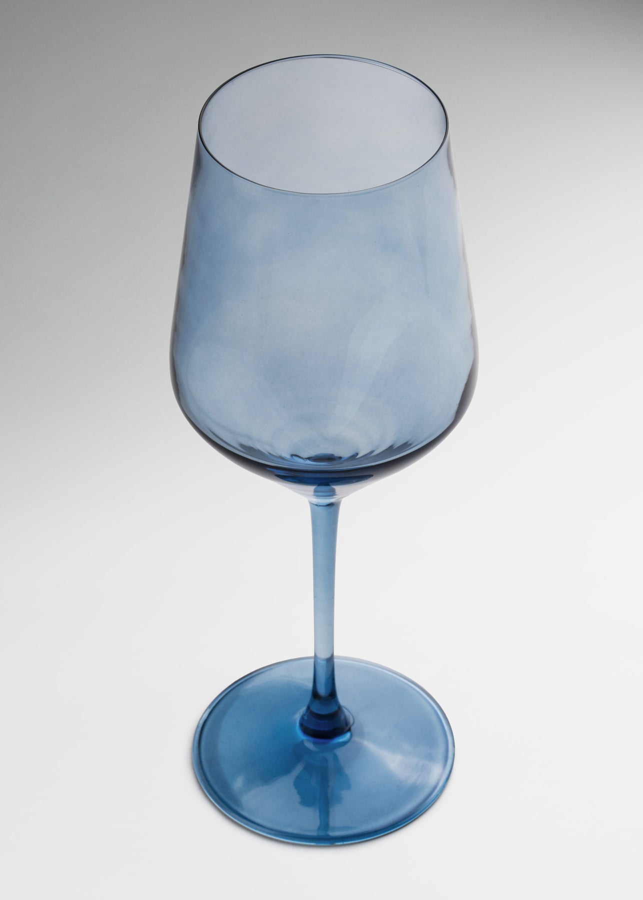 Copa de cristal pintada azul Mencía 505 ml