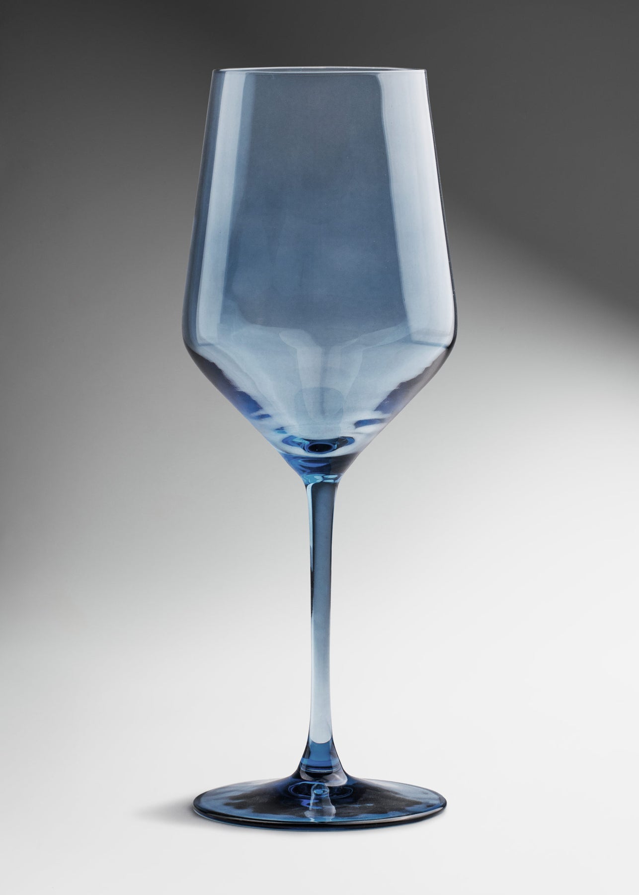 Copa de cristal pintada azul Mencía 505 ml
