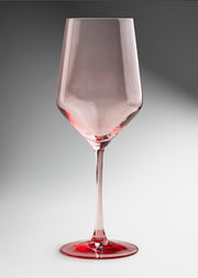 Copa elegante de cristal pintado rosa para coctelería premium Mencía 505 ml — imagen de producto