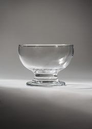Copa Paulista de vidrio transparente de 220 ml para postres, vista completa.