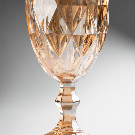 Copa de vidrio dorada Diamond 325 ml
