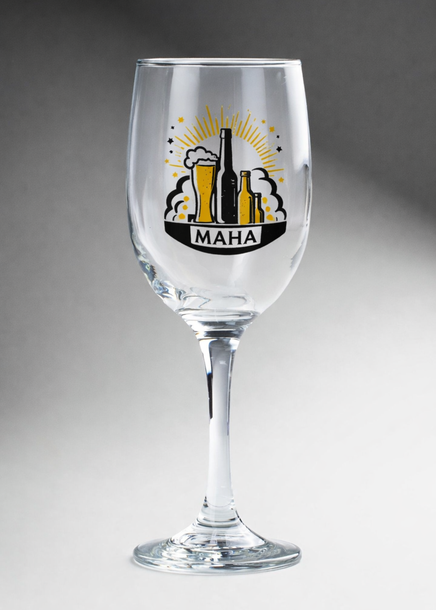 Copa para vino blanco de vidrio transparente personalizada Calif 350 ml