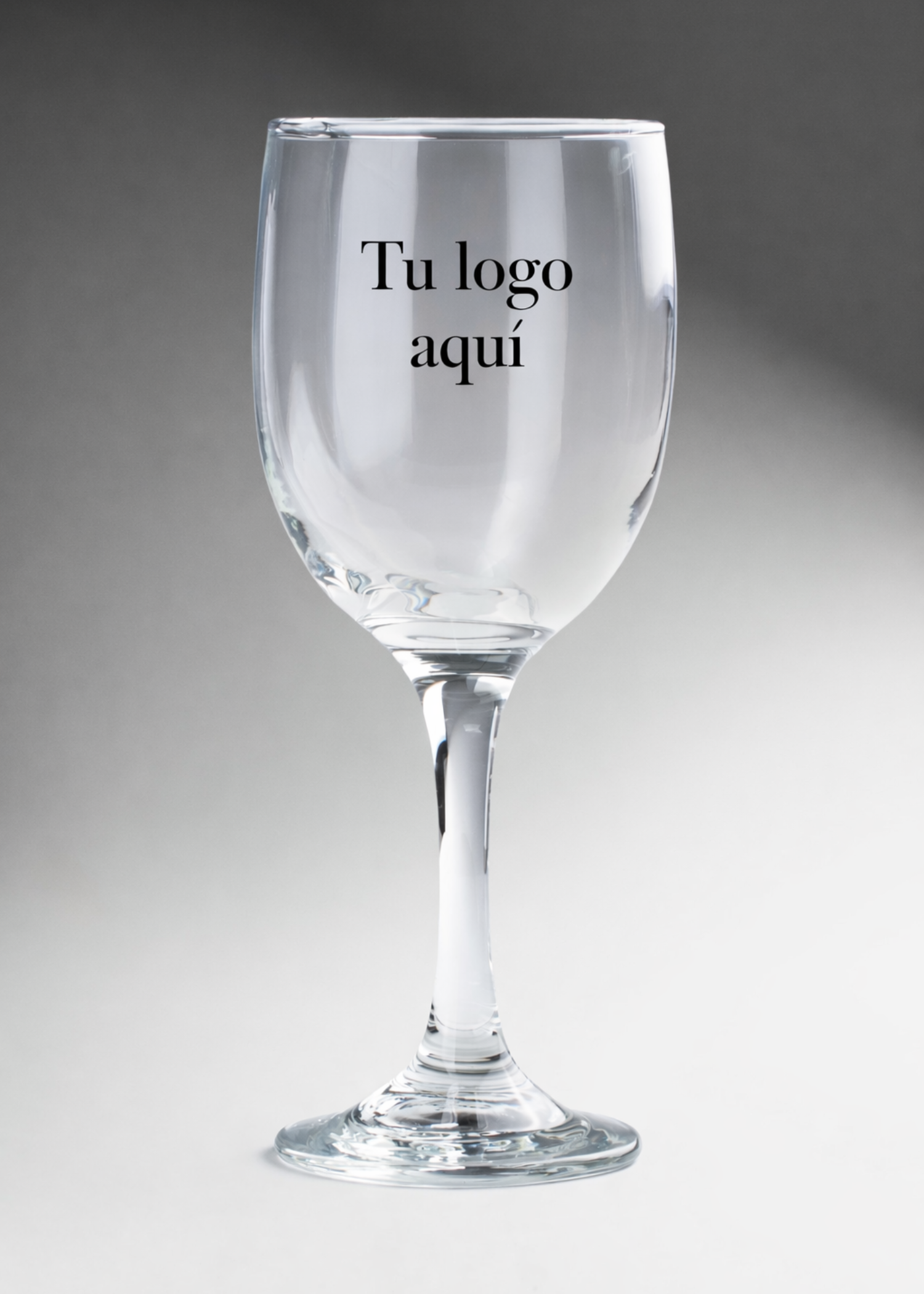 Copa para vino blanco de vidrio transparente personalizada Calif 350 ml