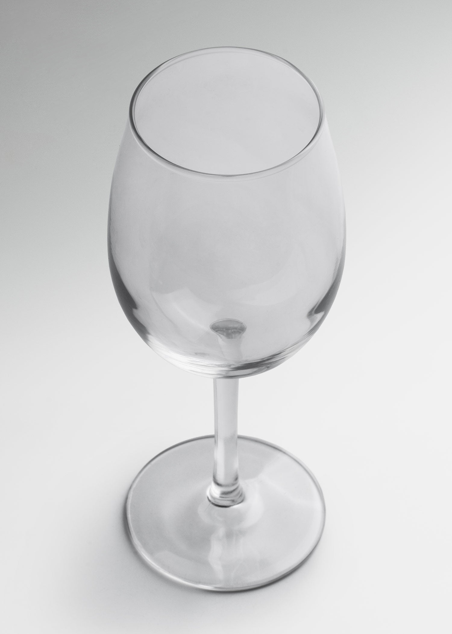 Copa de vidrio transparente para servicio de vino blanco
