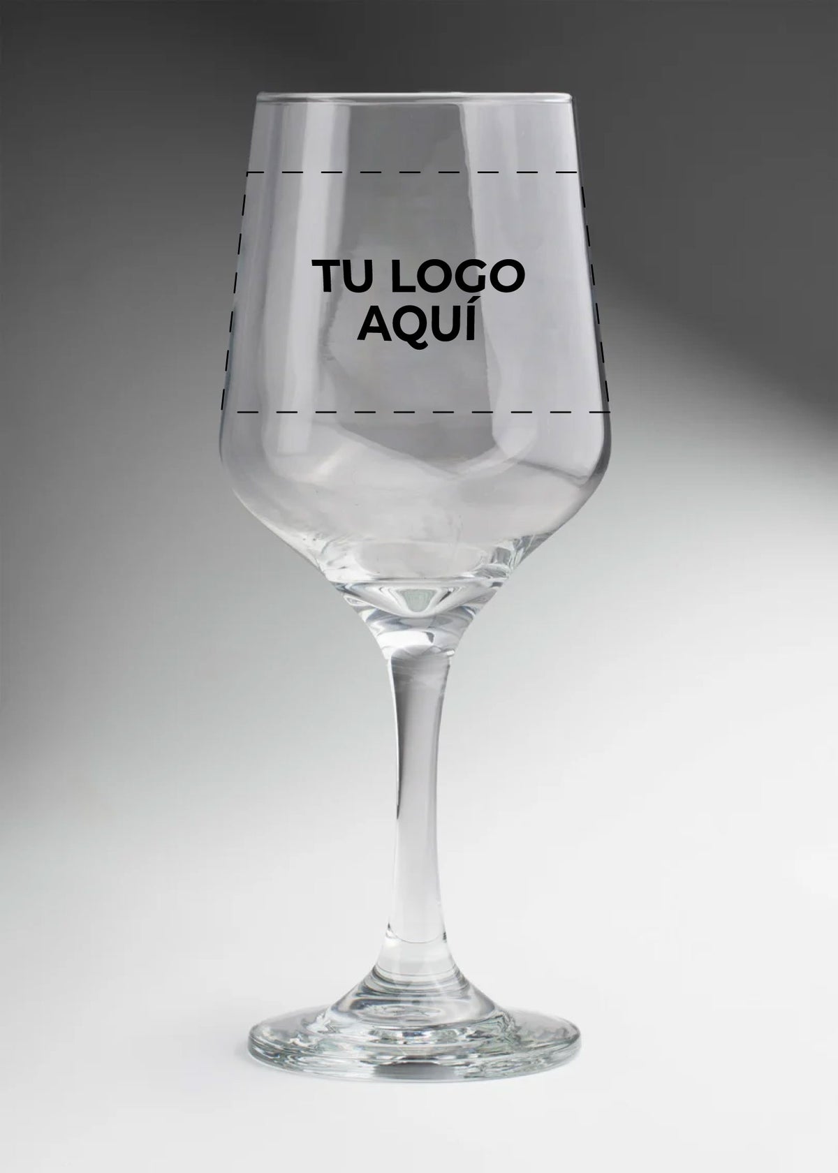 Copa para vino tinto de vidrio transparente personalizada 1 tinta Toscana 470 ml