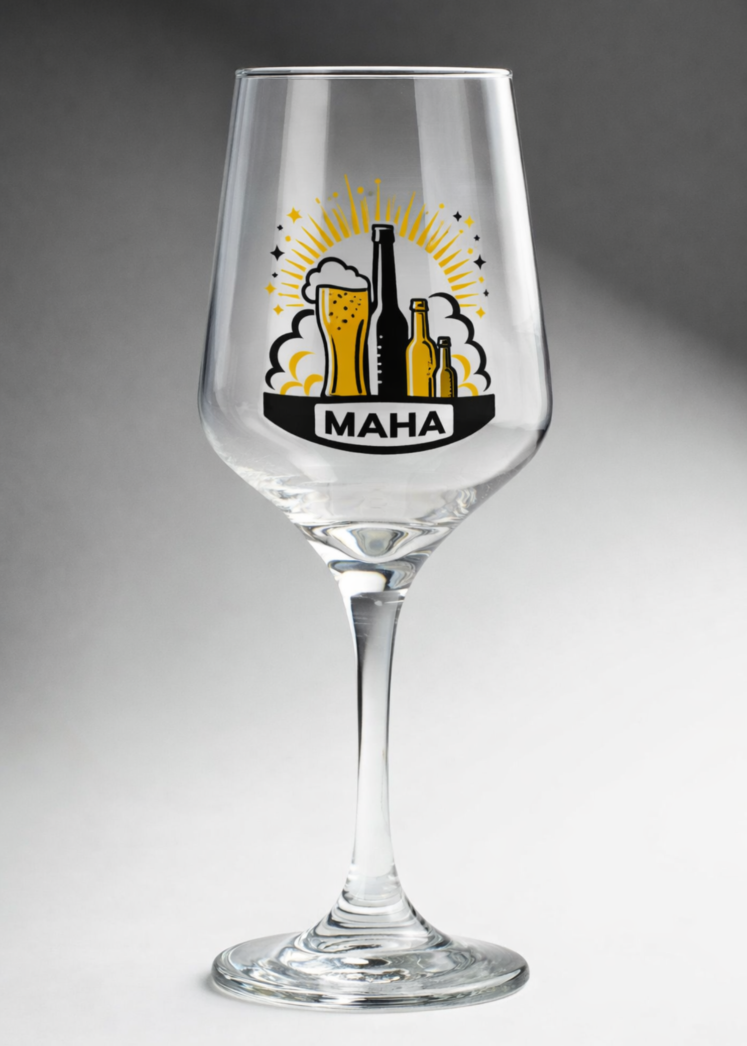 Copa para vino tinto de vidrio transparente personalizada Toscana 370 ml