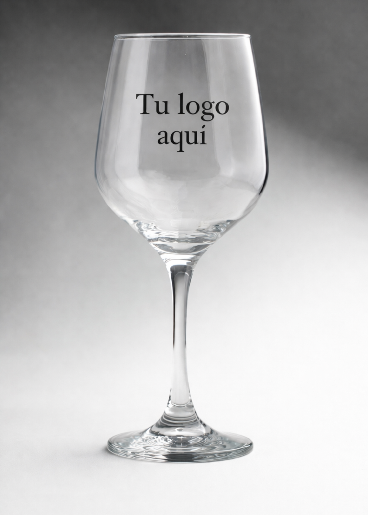 Copa para vino tinto de vidrio transparente personalizada Toscana 370 ml