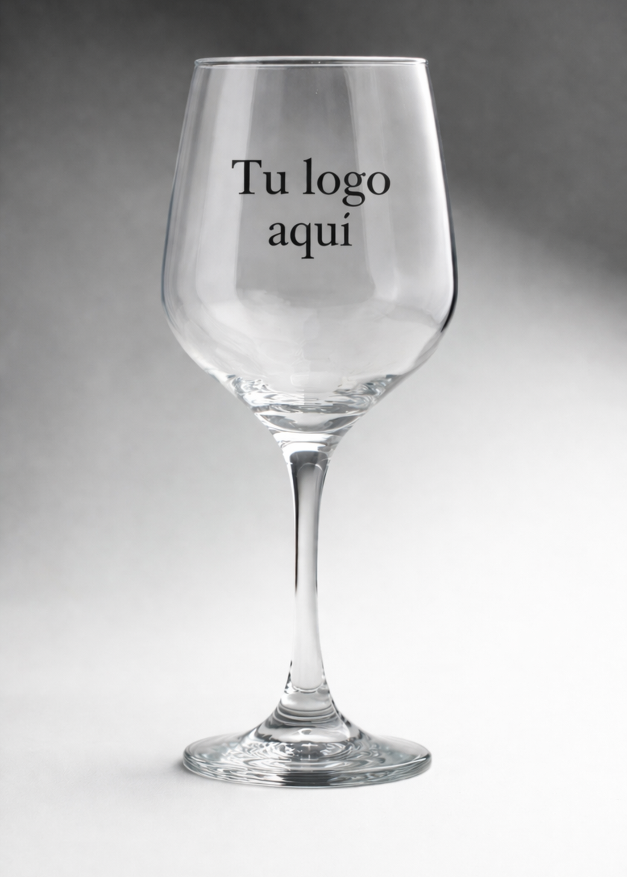 Copa para vino tinto de vidrio transparente personalizada Toscana 370 ml