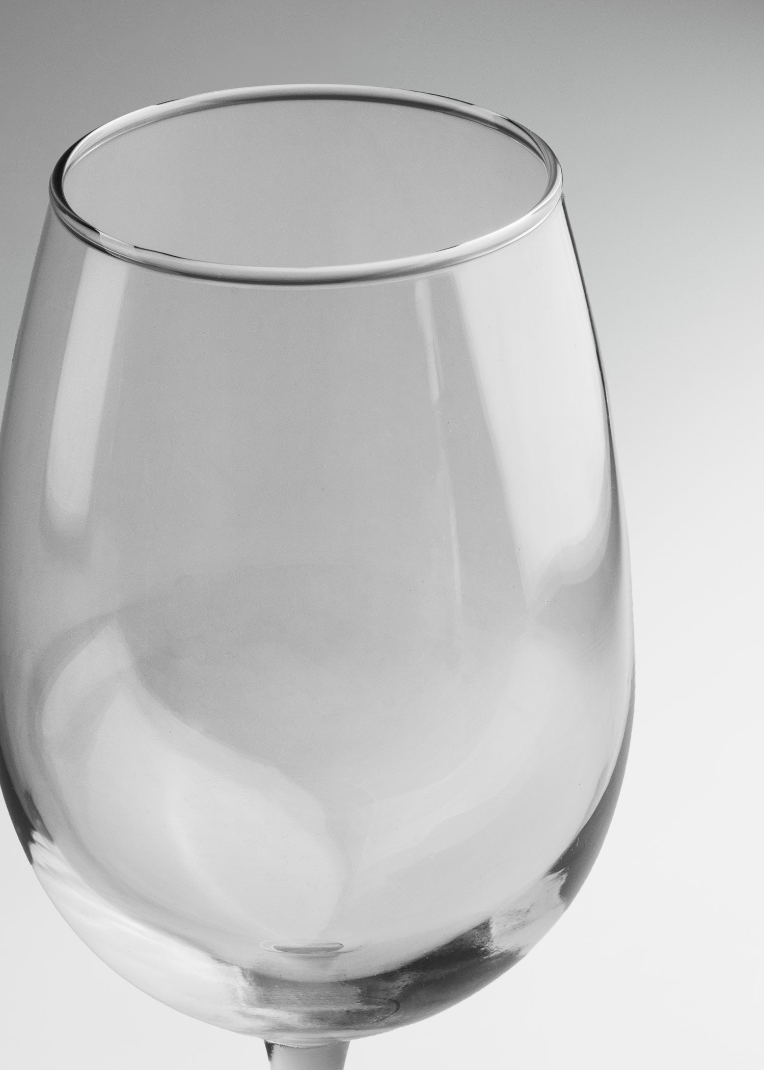 Copa de vidrio transparente para servicio de vino tinto