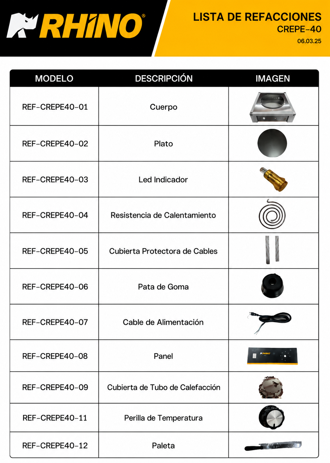 compra crepera profesional rhino en maha