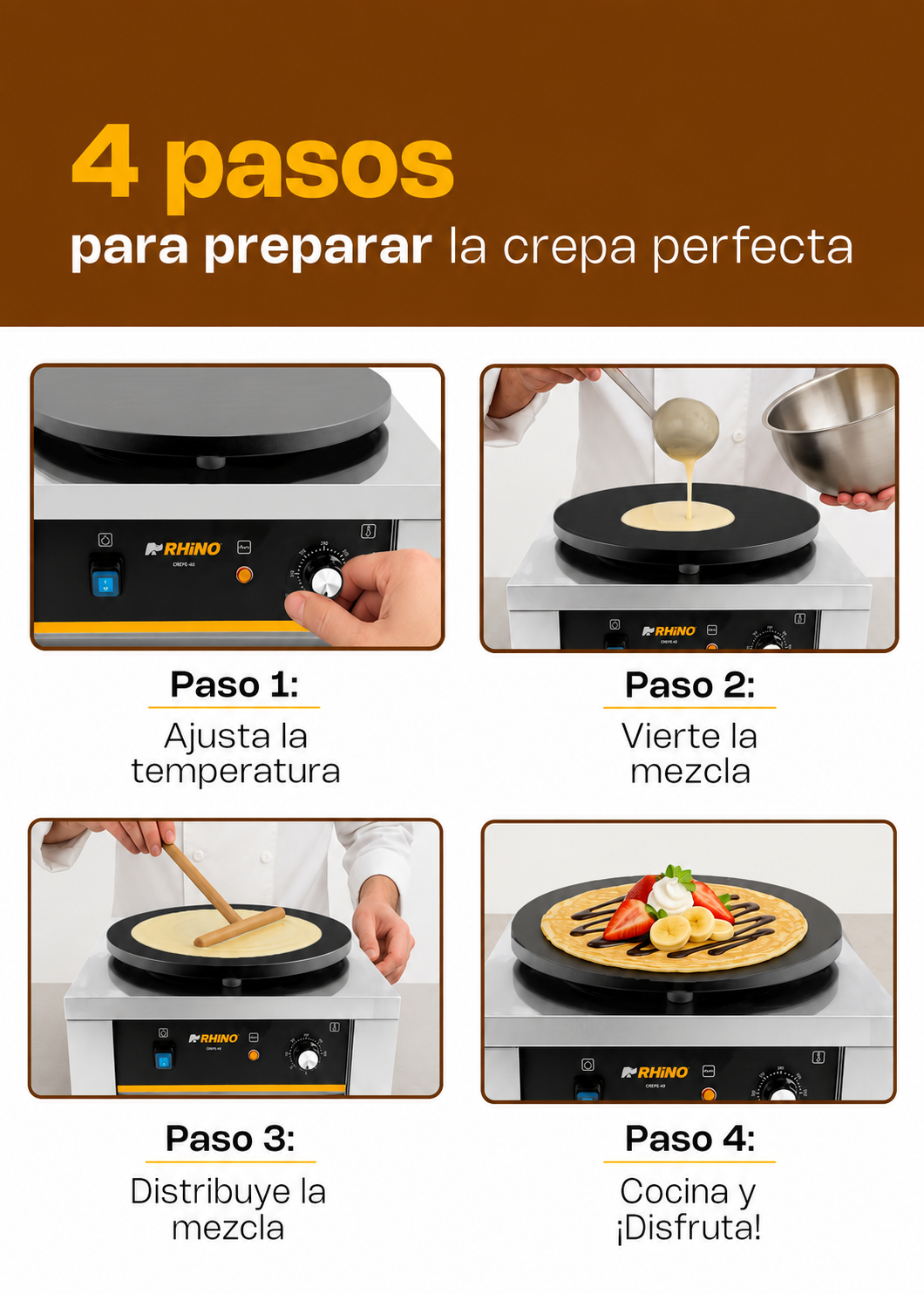 compra crepera profesional rhino en maha