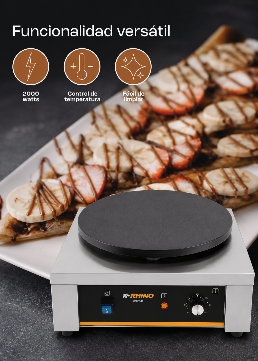 compra crepera profesional rhino en maha