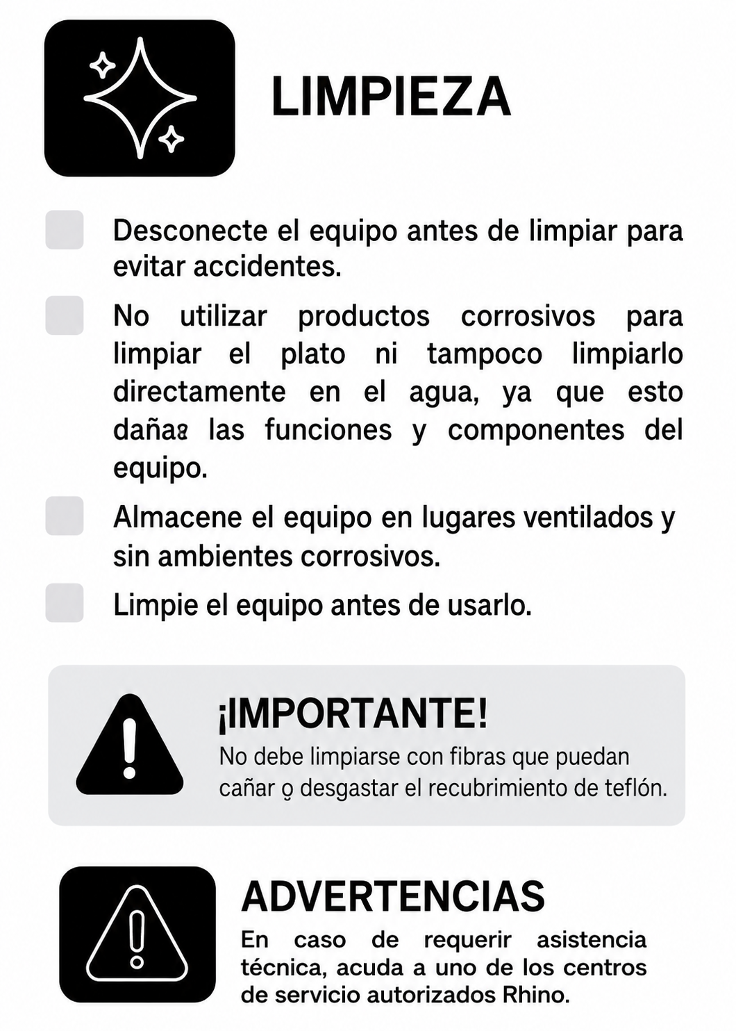 compra crepera profesional rhino en maha