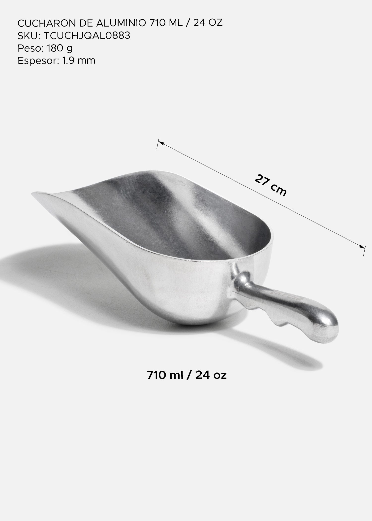 precio pala de aluminio maha